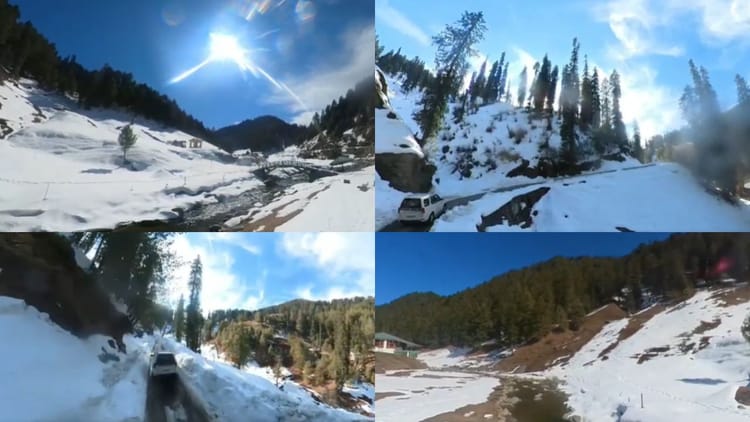 सफेद चादर में लिपटी वादियां: डोडा की जय वैली में बर्फबारी का जादू, धूप में झिलमिलाया सर्दियों का नजारा