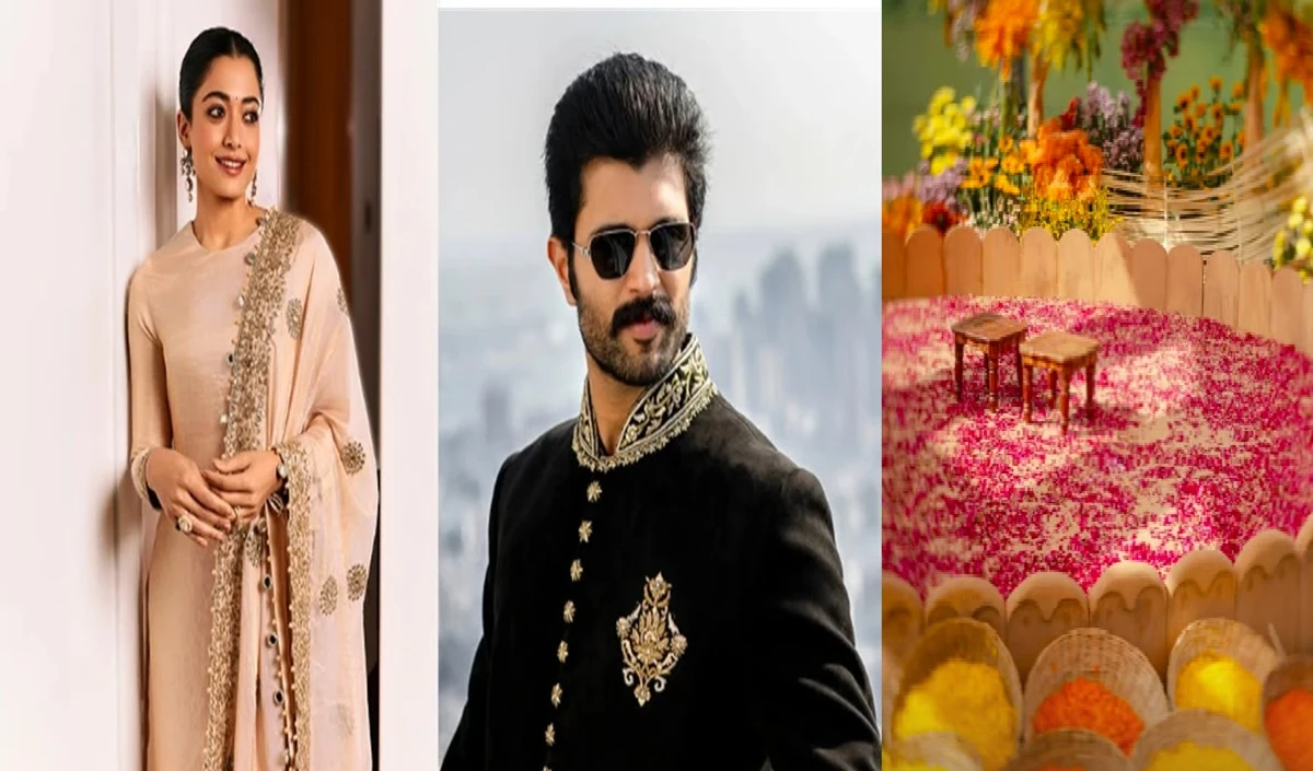 Vijay-Rashmika की Haldi में उड़े गुलाल, Udaipur में 'Primal' थीम वाली Grand Wedding आज