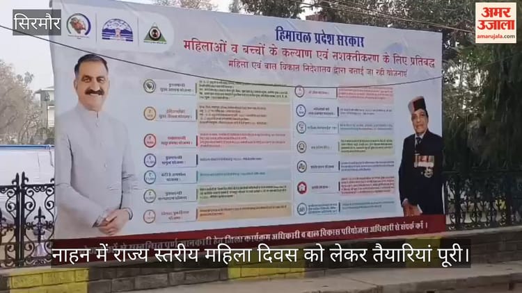 Video: नाहन में राज्य स्तरीय महिला दिवस को लेकर तैयारियां पूरी