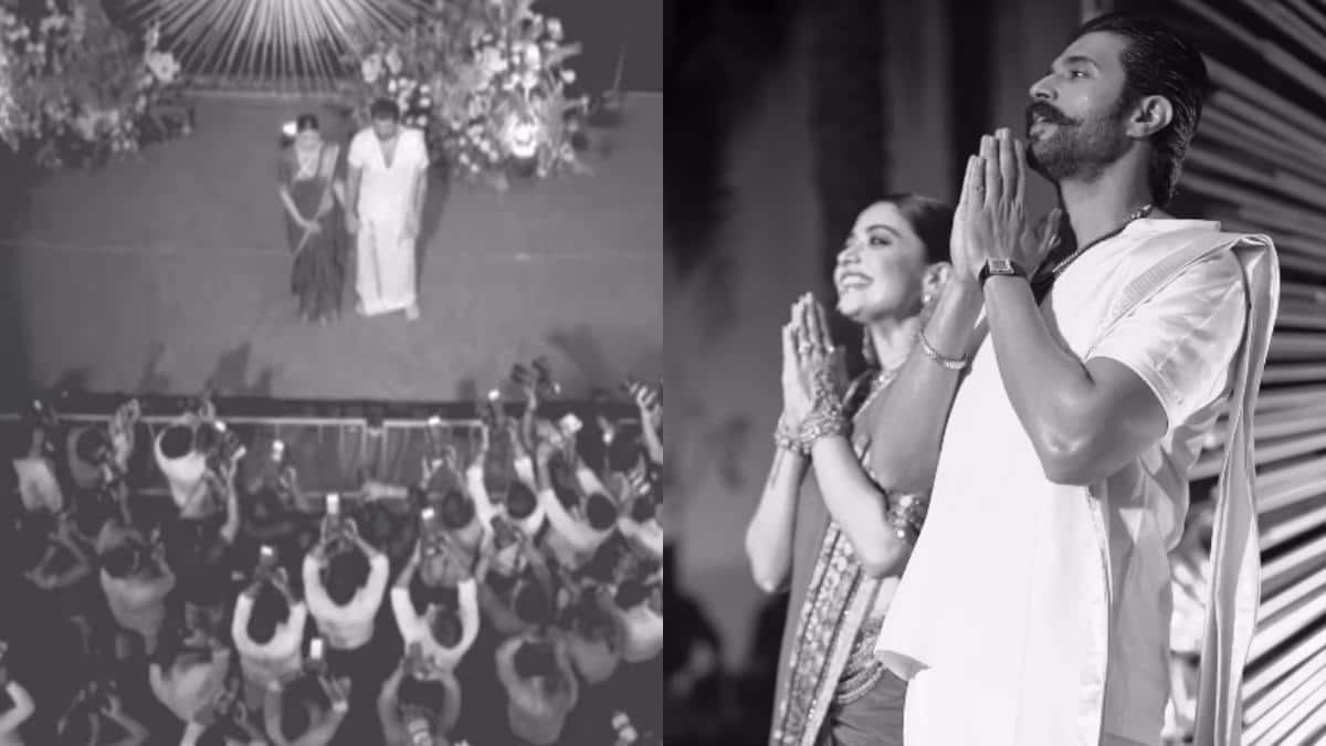 रश्मिका- विजय ने शेयर किया हैदराबाद रिसेप्शन का प्यारा वीडियो, फैंस को दी ढेर सारी Kiss