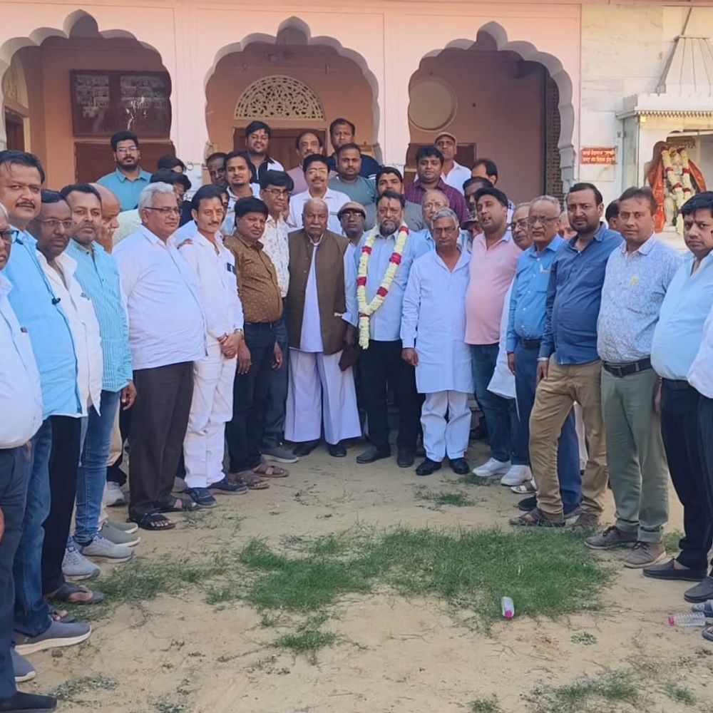 रमेश गाडिया अग्रवाल जनकल्याण सेवा समिति के अध्यक्ष बने:चिड़ावा में सर्वसम्मति से हुआ निर्वाचन, समाज ने दिखाई एकजुटता