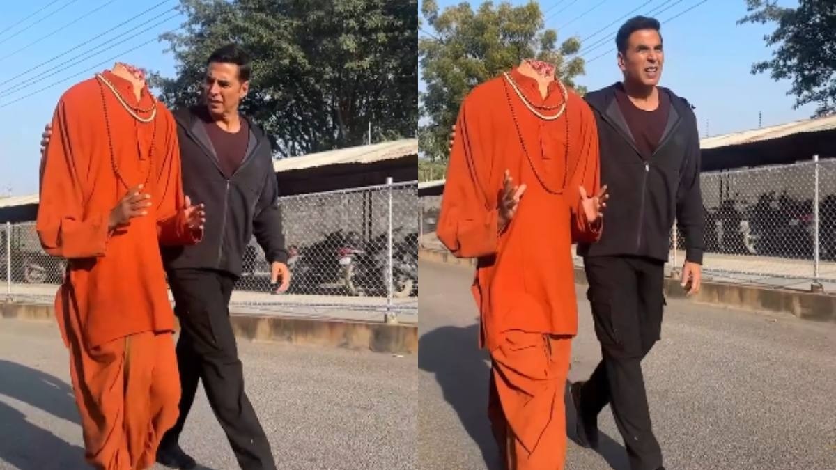बिना सिर वाले भूत के साथ दिखे अक्षय कुमार, फैंस हुए हैरान, वीडियो वायरल