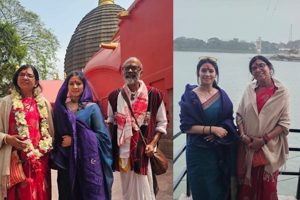 तनिषा मुखर्जी ने कामाख्या के दरबार में टेका मत्था, उमानंद मंदिर में किया दर्शन, तस्वीरें शेयर कर लिखा नोट