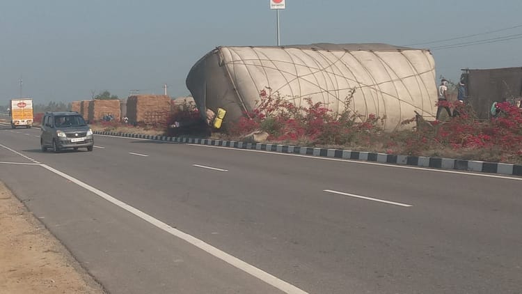 Sonipat News: हाईवे पर 18 किमी में दो जगह परेशानी बने ओवरलोड वाहन