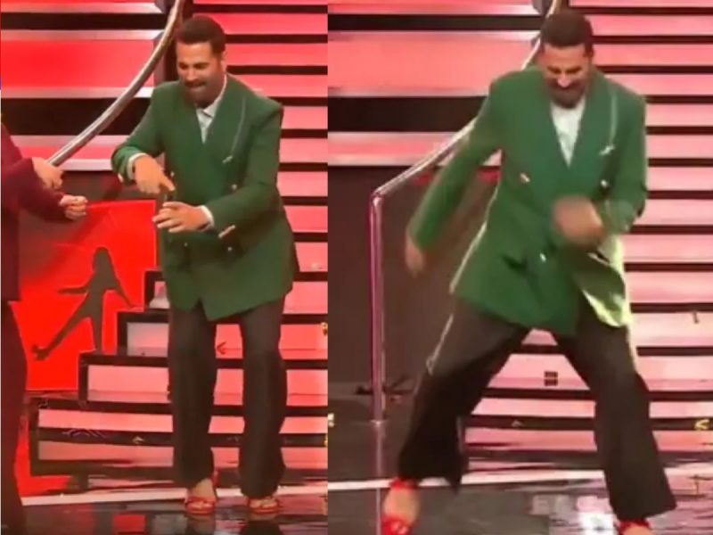 VIDEO: हाई हील्स पहनकर अक्षय कुमार ने किया 'लाल परी' पर डांस, बैलेंस देख फैंस दंग, फराह खान हो गईं इम्प्रेस