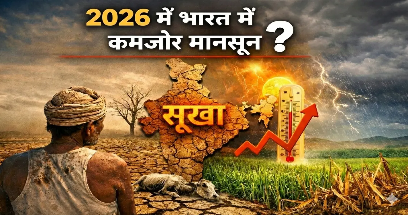 अल नीनो की ‘टेढ़ी नजर’: 2026 में सूखे की आहट! मानसून को लेकर मौसम विभाग की भविष्यवाणी ने बढ़ाई टेंशन