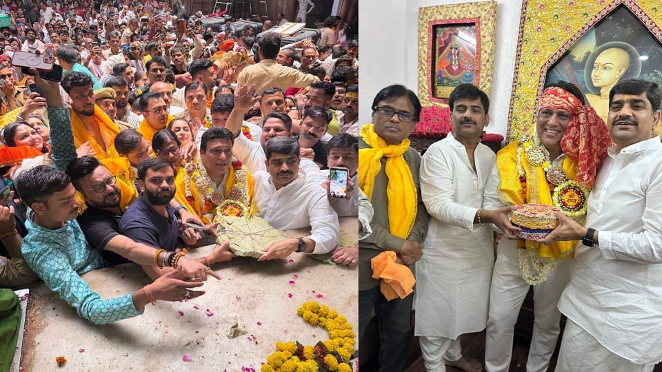 Vrindavan: वृंदावन पहुंचे गोविंदा, बांकेबिहारी मंदिर में किए दर्शन; एक झलक पाने को प्रशंसकों में मची होड़