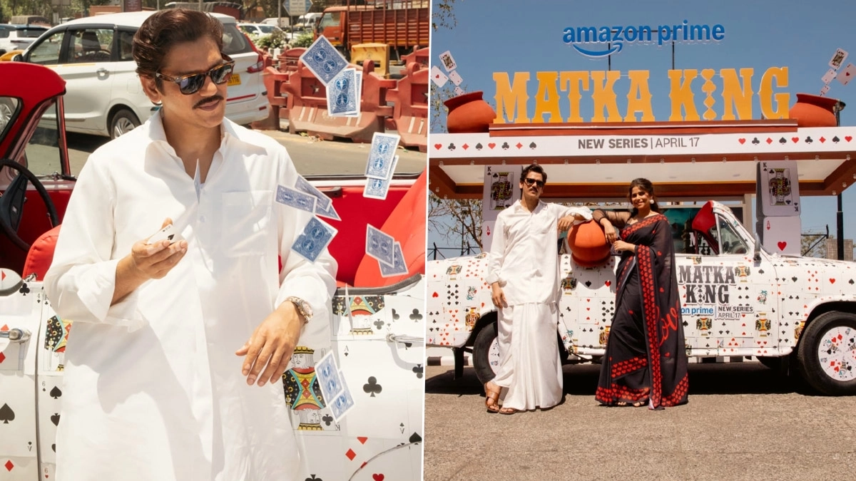 Matka King: मुंबई की सड़कों पर विजय वर्मा की सीरीज ‘मटका किंग’ का अनोखा प्रमोशन, ताश के पत्तों का अनोखा बिलबोर्ड बना आकर्षण का केंद्र (Watch Video)