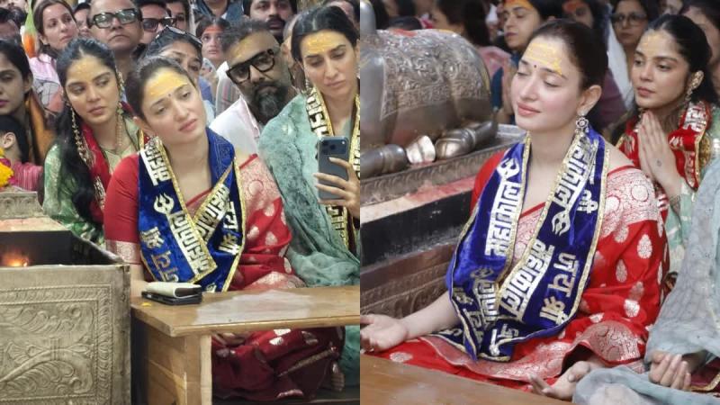 Tamannaah Bhatia ने किए Mahakaleshwar Jyotirlinga के दर्शन