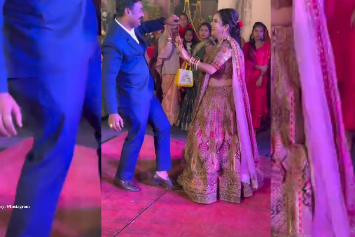 पति-पत्नी ने किया शादी में जोरदार डांस, धांसू मूव्स देखते रह गए घरवाले, बवाल काट रहा वीडियो