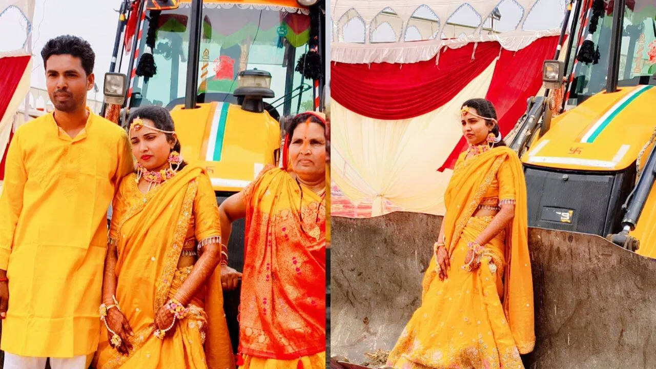 देवरिया में अनोखी शादी की रस्म: दुल्हन की “बुलडोजर सवारी” बनी सोशल मीडिया सेंसेशन