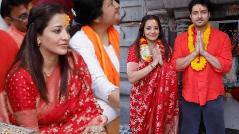मोनालिसा ने महाकाल के दरबार में टेका माथा, नंदी हॉल से की विशेष पूजा