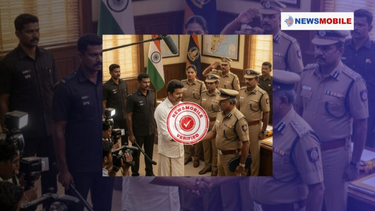 NM Verified: विजय की पुलिस स्टेशन वाली वायरल तस्वीर AI जनरेटेड निकली