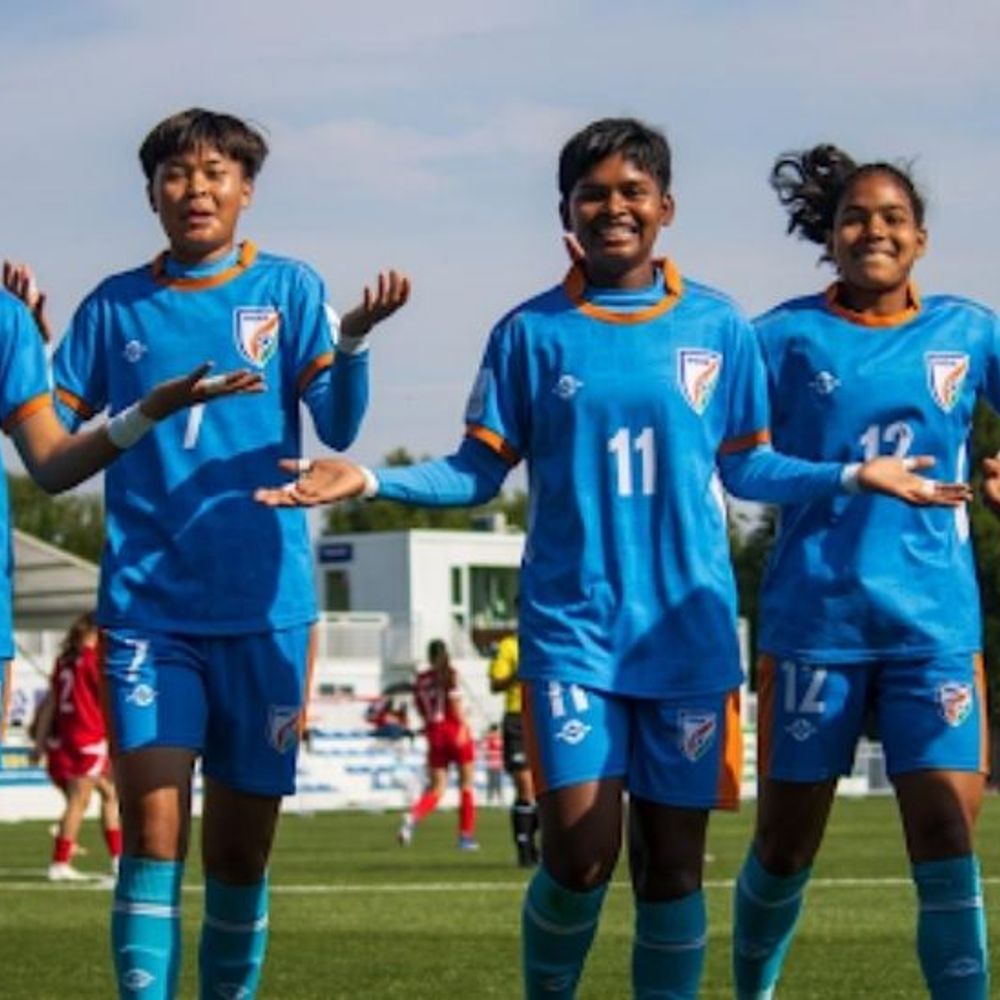 AFC अंडर-17 महिला एशियन कप के क्वार्टर फाइनल में भारत:लेबनान को 4-0 से हराया,पहली बार नॉकआउट में ; जीत पर वर्ल्डकप के लिए क्वालिफाई