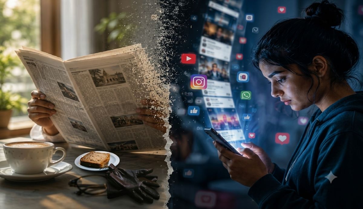 सोशल मीडिया vs पारंपरिक मीडिया: अखबारों की कटिंग और चाय की चुस्की से आगे बढ़कर बदलाव की नई लहर
